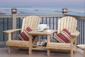 Amish furniture on the patio