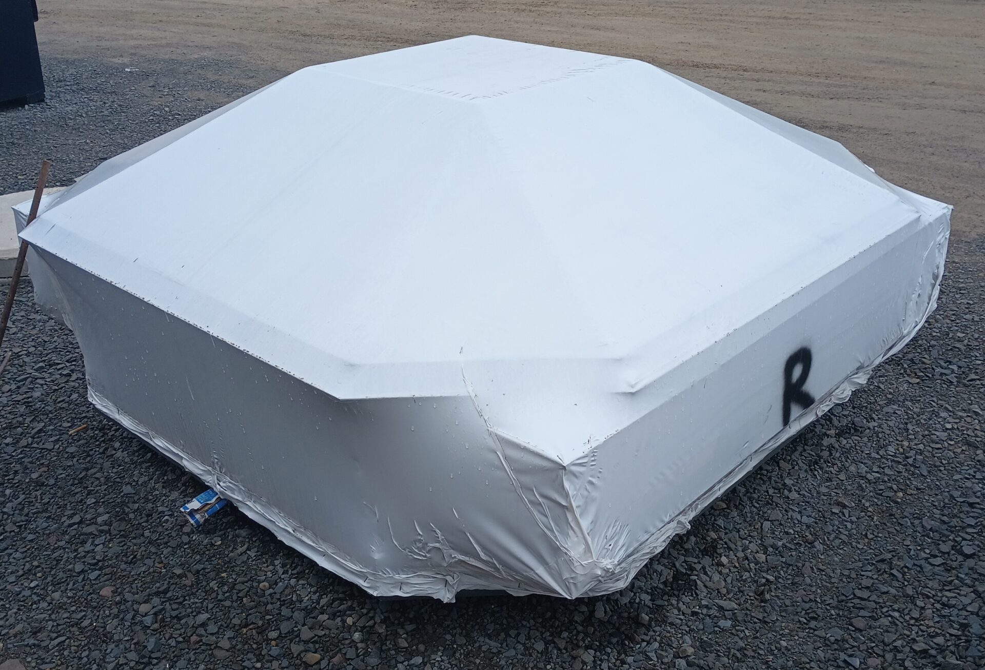 Wrapped hunting blind